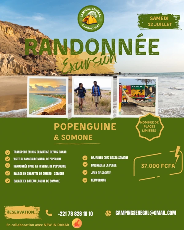 🌿 Randonnée Popenguine & Somone – Samedi 12 Juillet